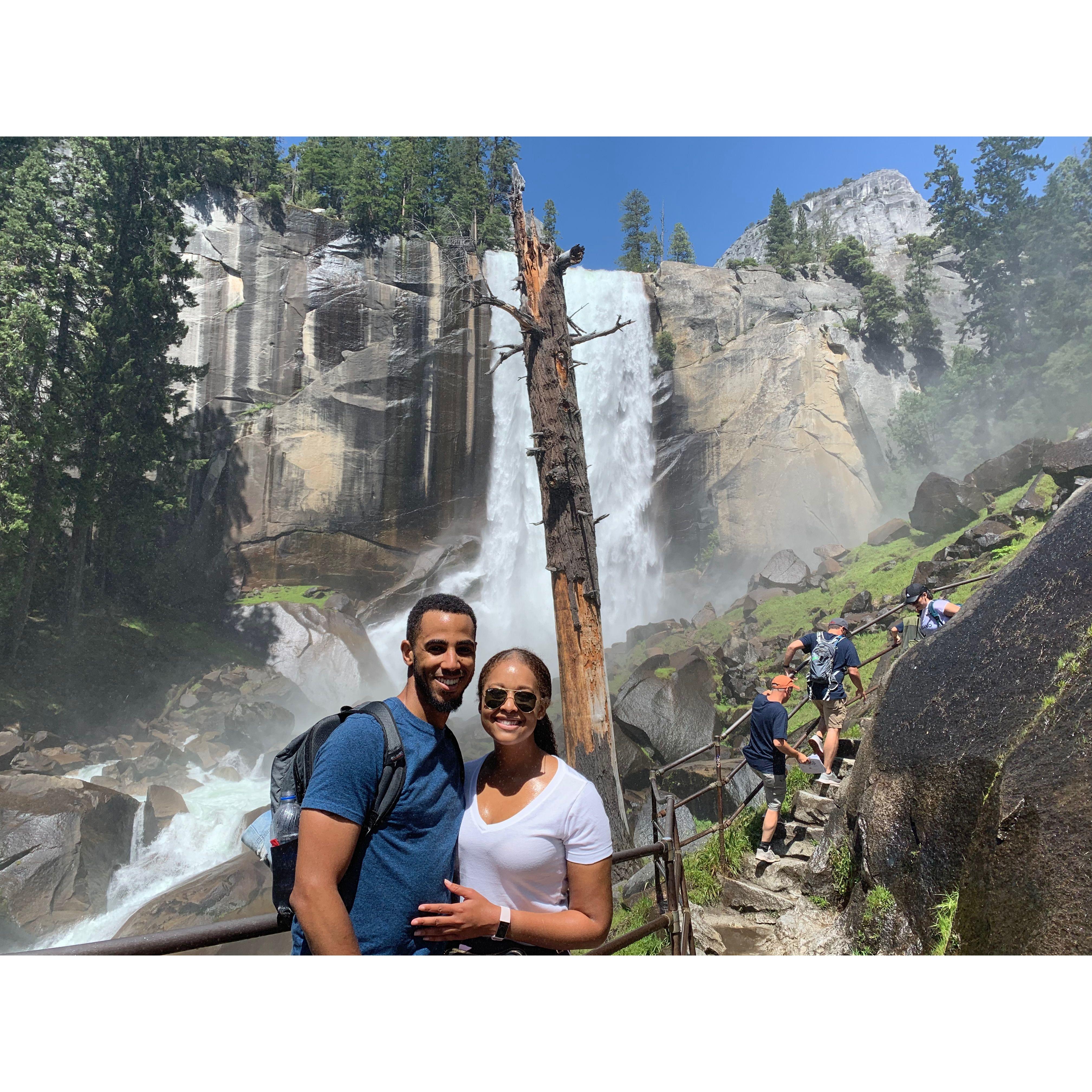 The moment that we peaked. Exploring Yosemite together was a trip for the books.