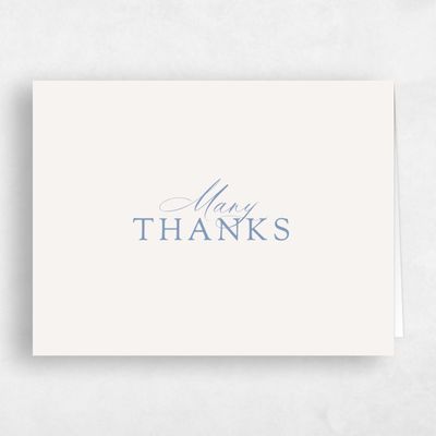 Blue Rustic Wedding Thank You - Leif Landscape