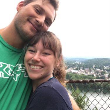 One of our first pictures together as a couple
