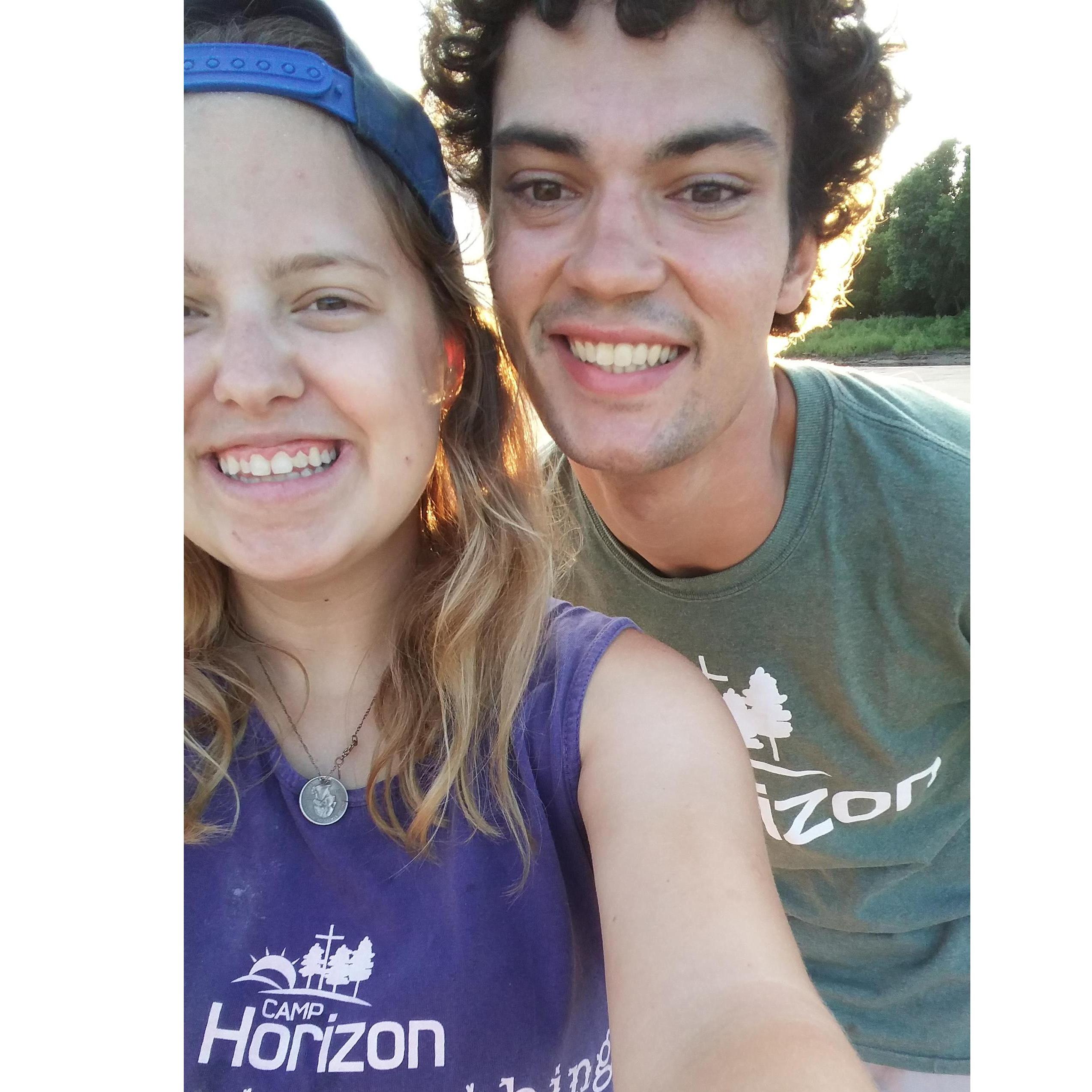 William and Morgan Camp Horzion, the place they met and fell in love!