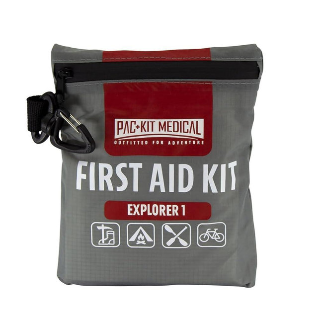 Pac-Kit Watertight Explorer 1 First Aid Kit for Hiking, Camping and Outdoor Activities, 67 Pieces