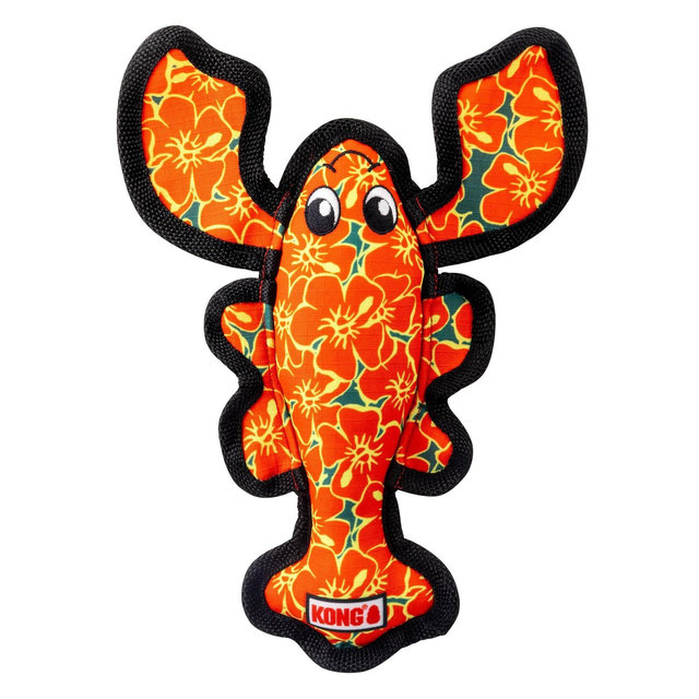 KONG Hibiscus Lobster Ballistic Dog Animal Toy