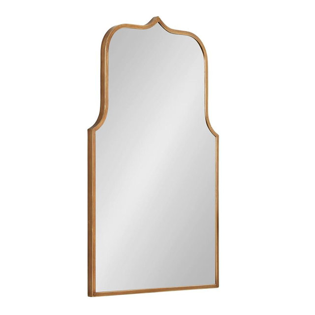 Kate and Laurel Gezella Scallop Arched Wall Mirror