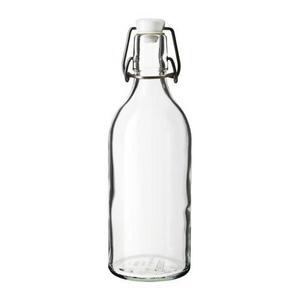 KORKEN				Bottle with stopper, clear glass