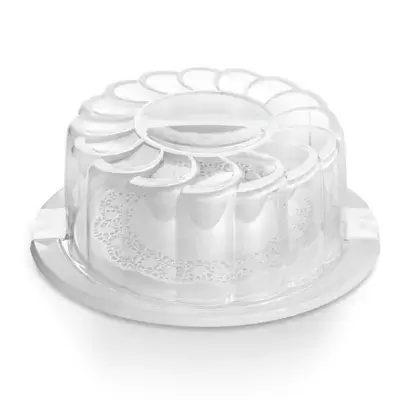 Cake Holder and Carrier in White