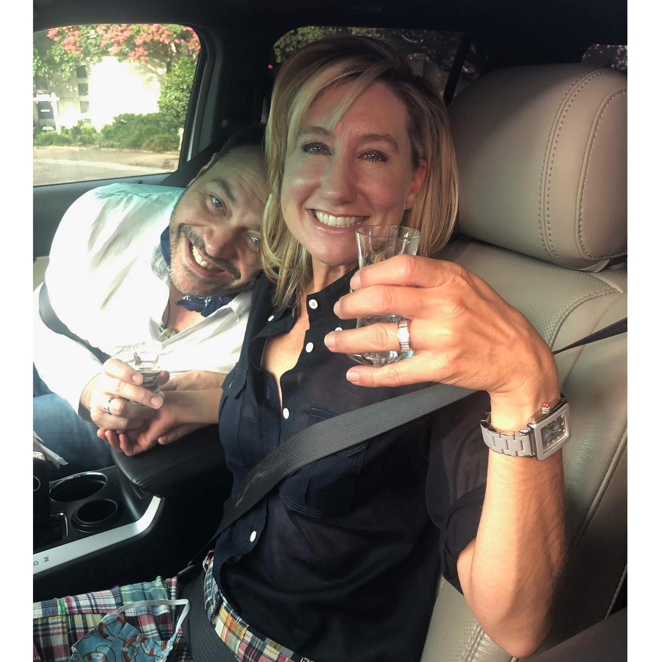 Cheers! We're engaged!