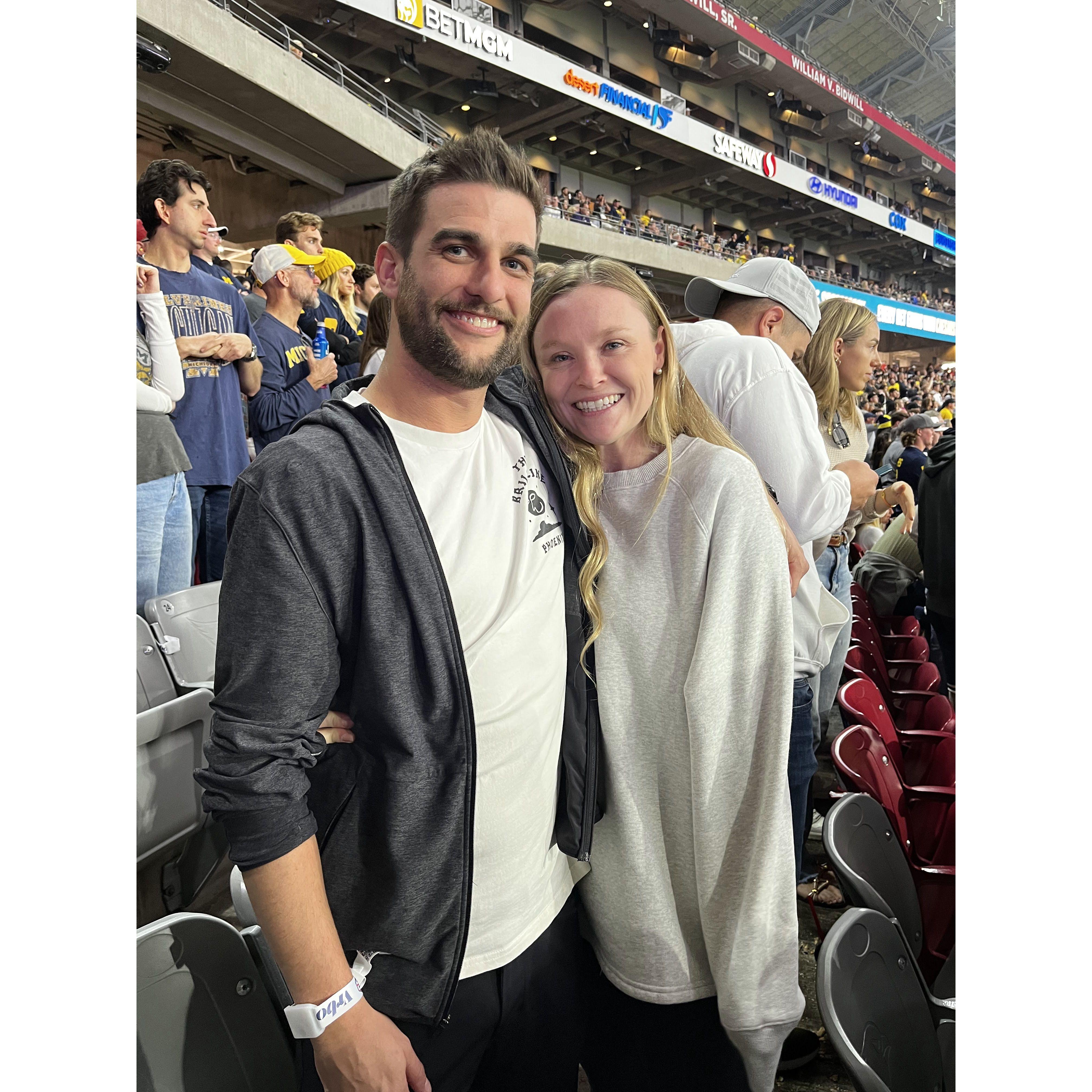 more "FOOTBALLLLLLL" 
UMich v TCU @ Fiesta Bowl