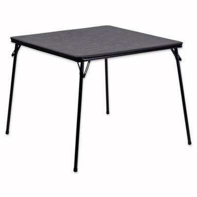 Flash Furniture Folding Card Table in Black