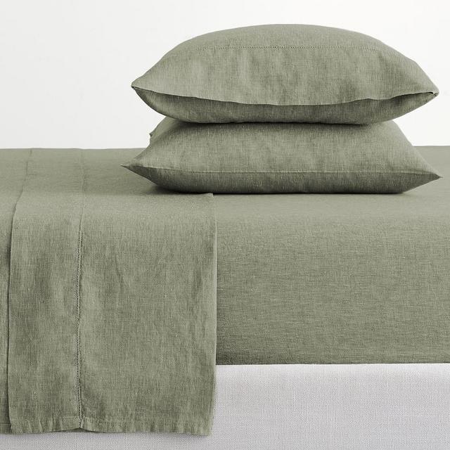 Loden Belgian Linen Sheet Set, King