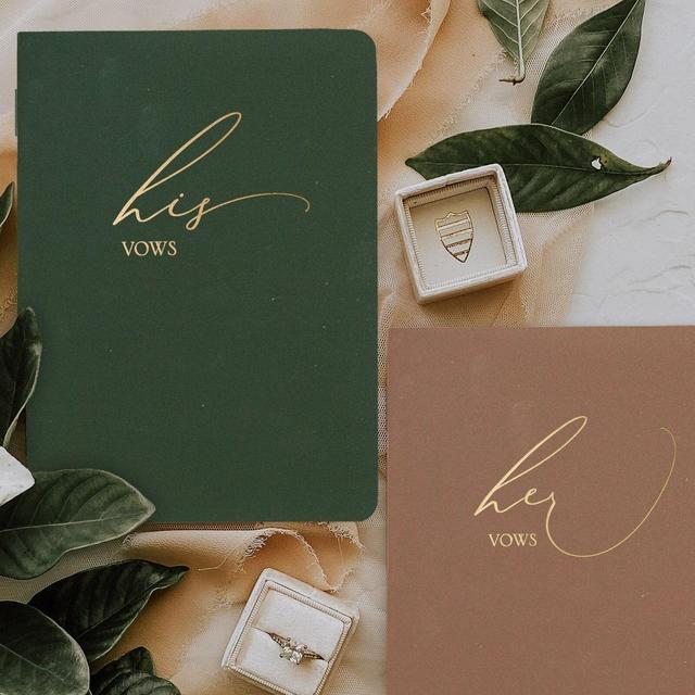 Wedding vow books, Custom personalized...