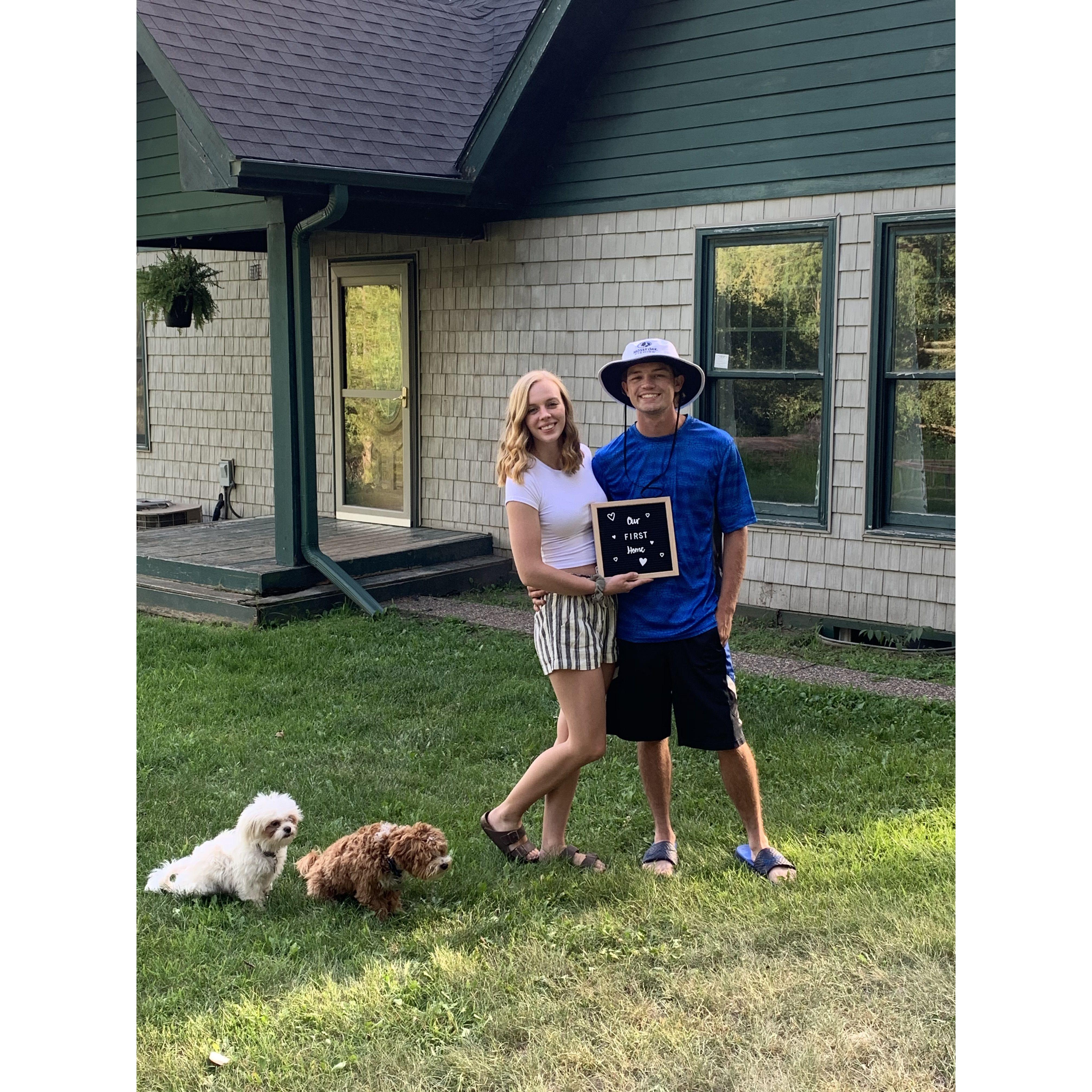 When we purchased our first home together!