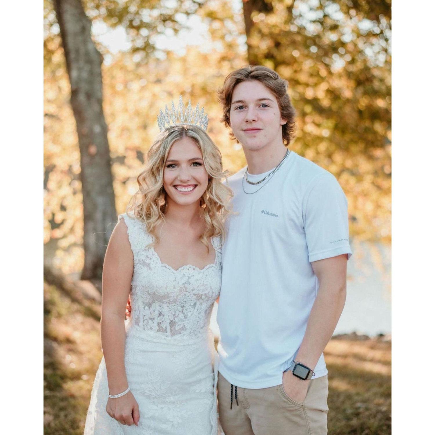 Us together at my high school homecoming