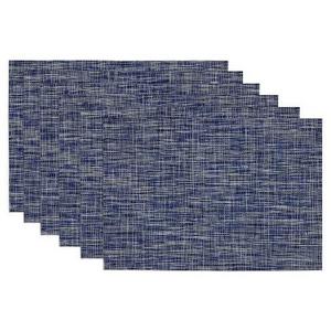 Blue Tonal Tweed Placemat (Set Of 6) - Design Imports