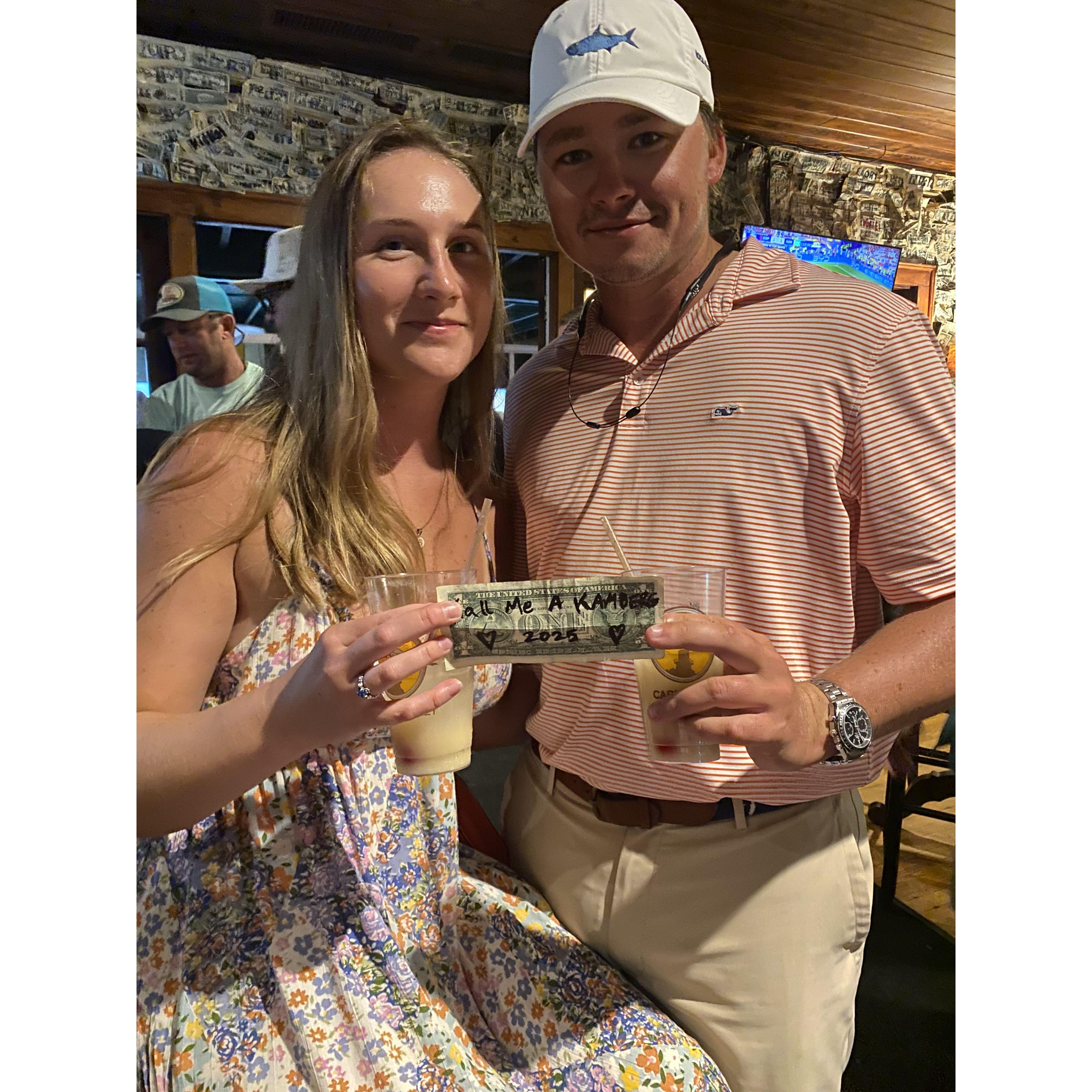 Our latest dollar bill at Cabbage Key #KallMeAKamberg