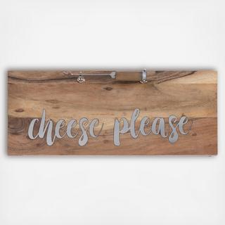Tiburon "Cheese Please" Board with Knife