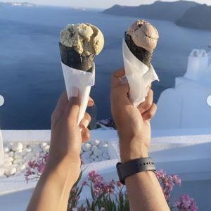 Honeymoon Oia Sunset Gelato + Photo Walk