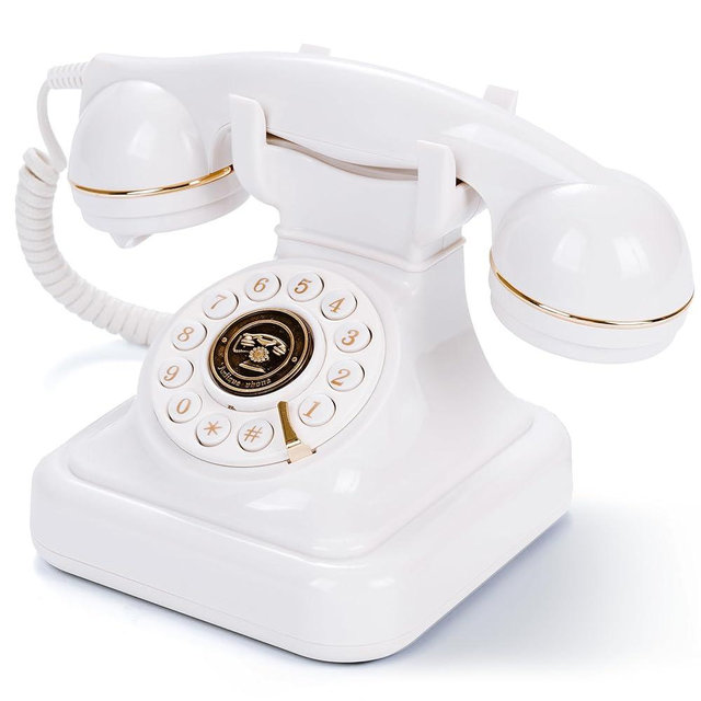 RetroVox Audio Guest Book Wedding Phone, Record Customized Audio Messages with Voicemail, Vintage Style for Bridal Shower, Birthday Party, Baby Shower, Anniversary, Engagement (Pearly White)