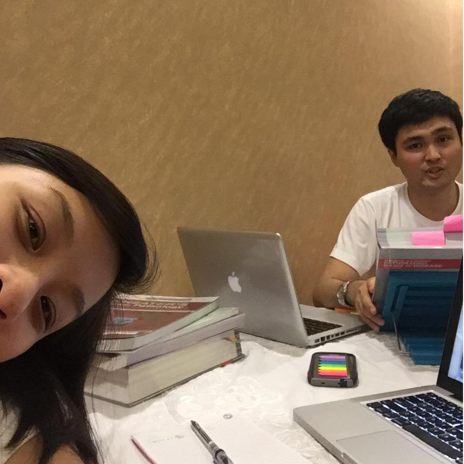 Once med school started our dates looked a lot more like this