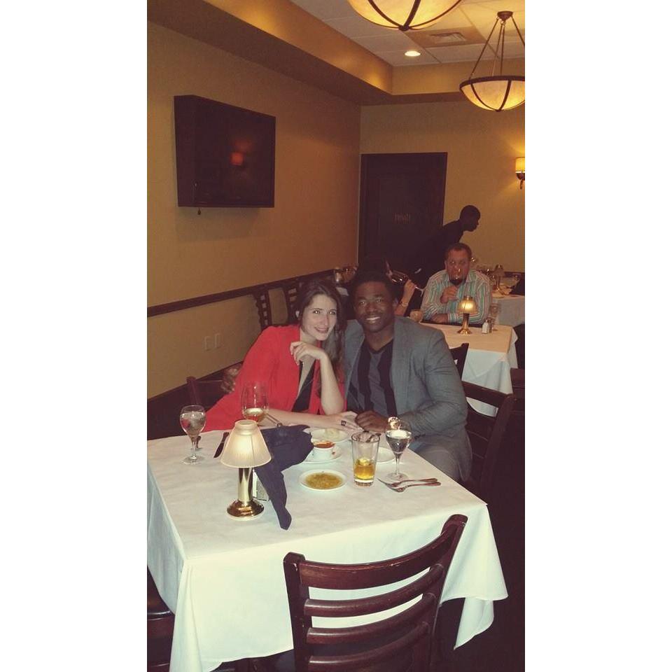Our first "fancy dinner" out