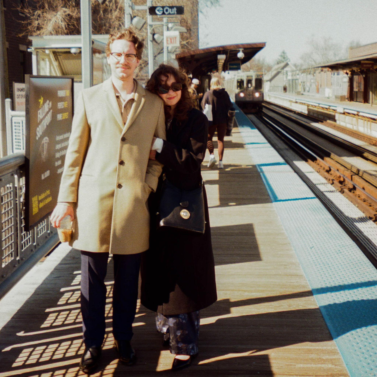 This is the Southport Brown line stop. Ben's stop for home and so obviously it's Sarah's favorite stop in the city.
