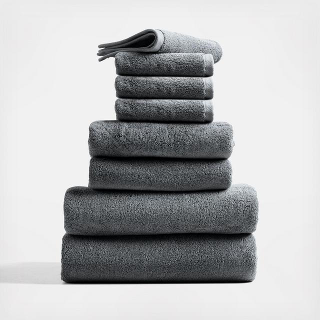 Crate and Barrel, Organic Turkish Cotton 8-Piece Towel Set