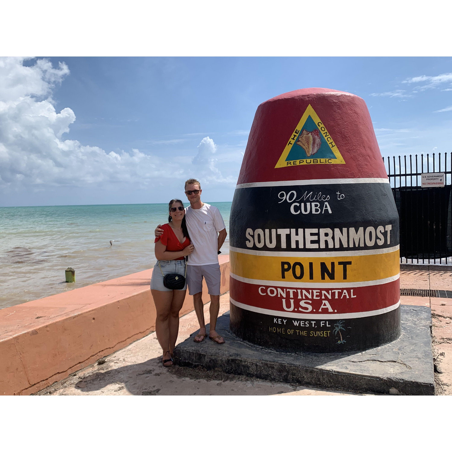 Our first vacation - Key West, Florida.