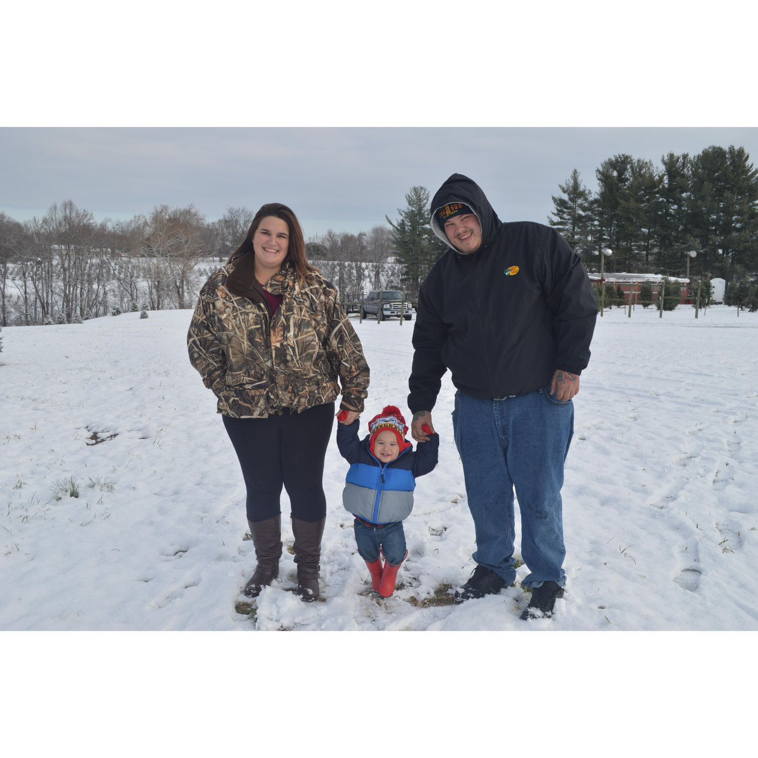 Christmas tree searching 2017
masons 1st snow fall