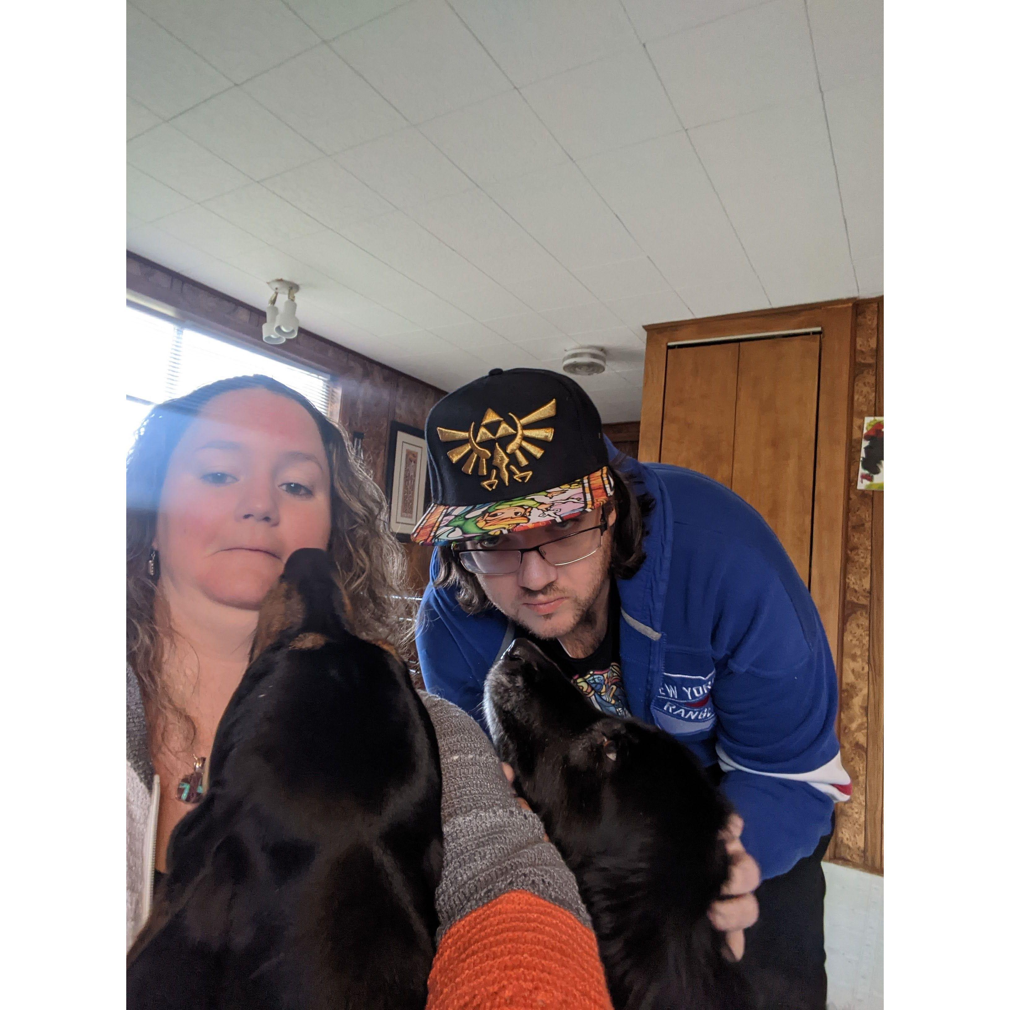 Semi-successful photo with the pups