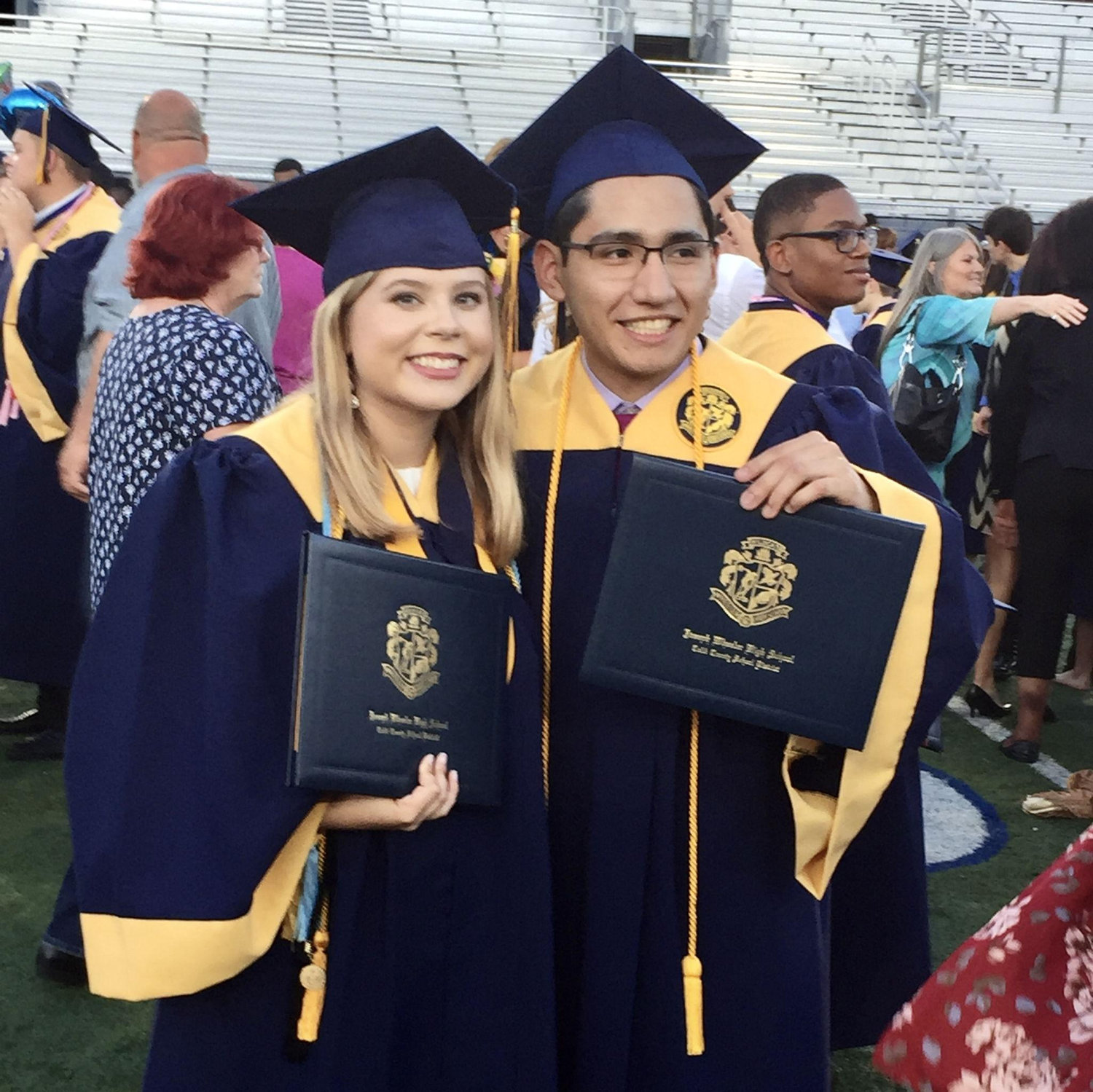 Graduating high school together (2017)