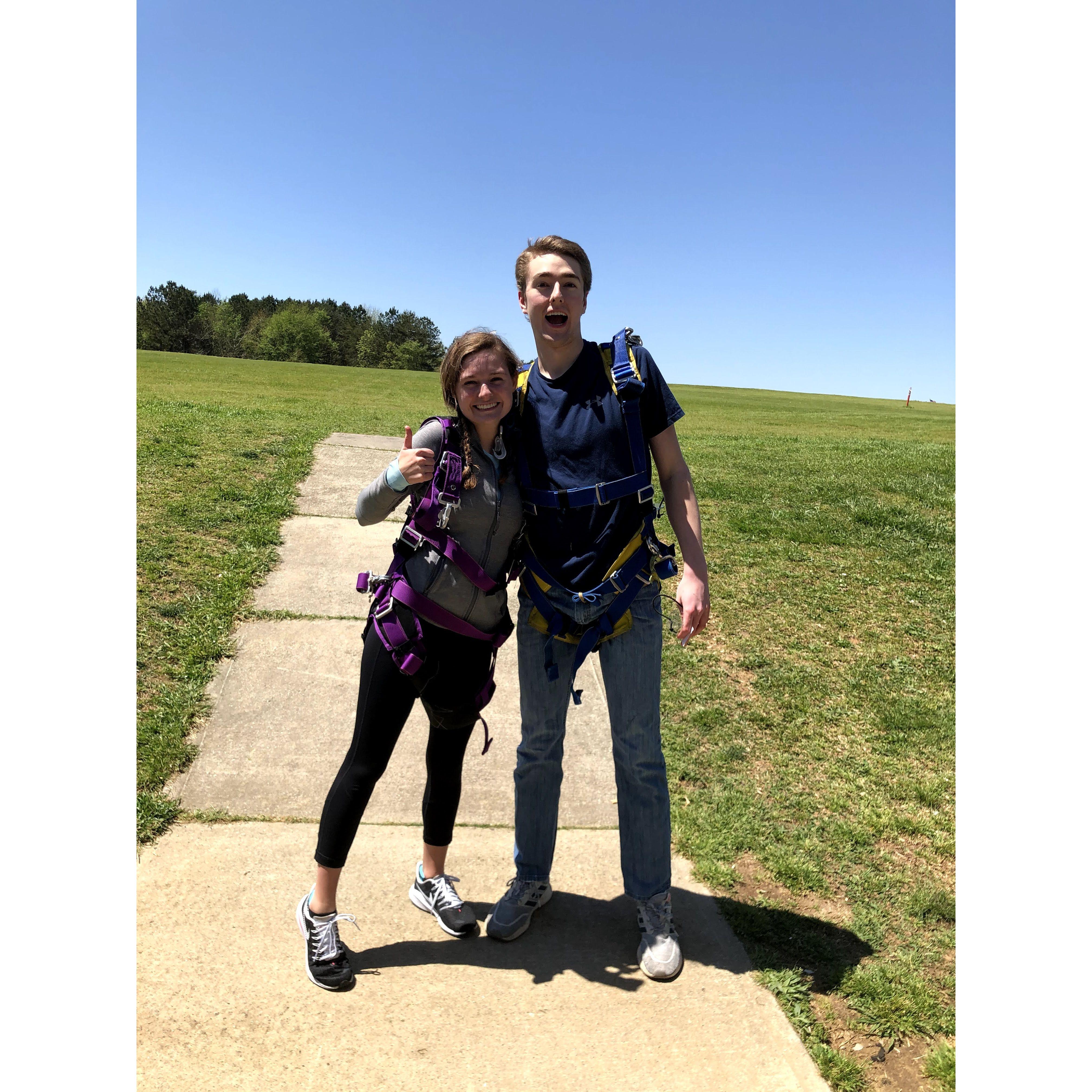 Skydiving for Ansley's 21st birthday, 2021