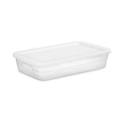 Set of 3 41qt Clear Under Bed Storage Box White - Room Essentials