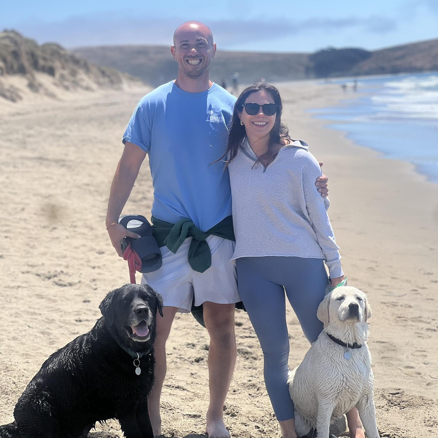 Family beach day in NorCal