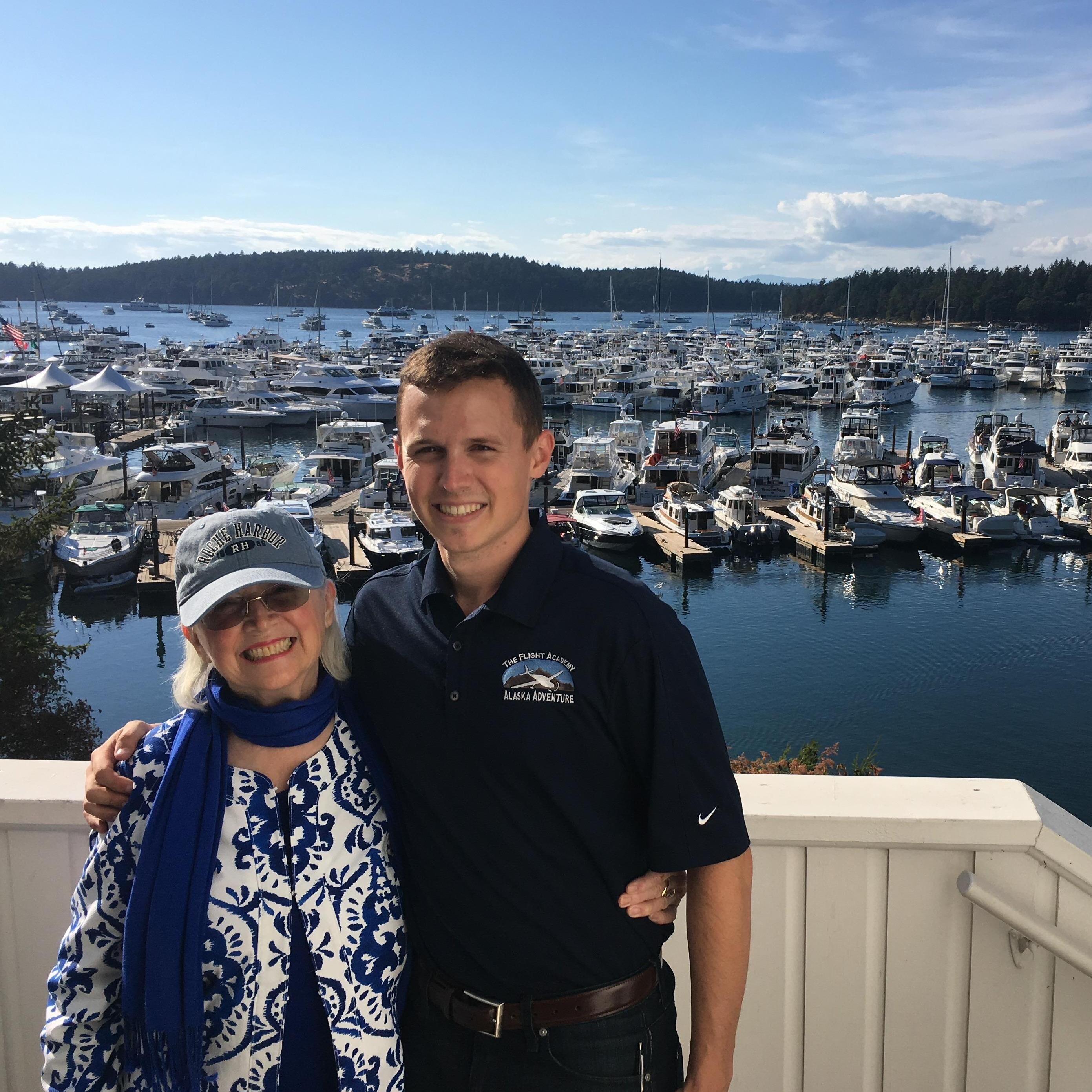 Returning to Roche Harbor, Washington.