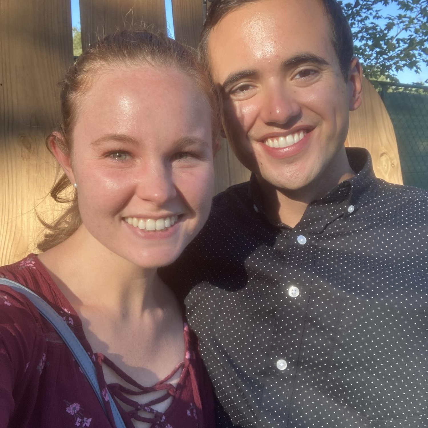 One of our first dates - a picnic at Hudson Gardens