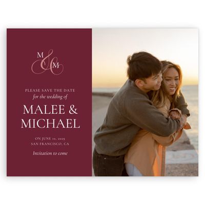 Wine, Red Wedding Digital Save the Date - Aven Photo