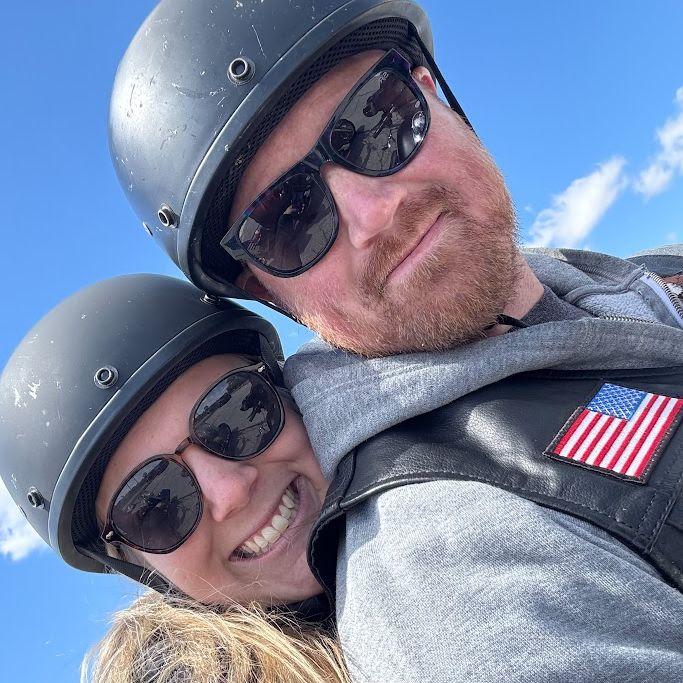 One of our favorite things to do is taking the motorcycle out.