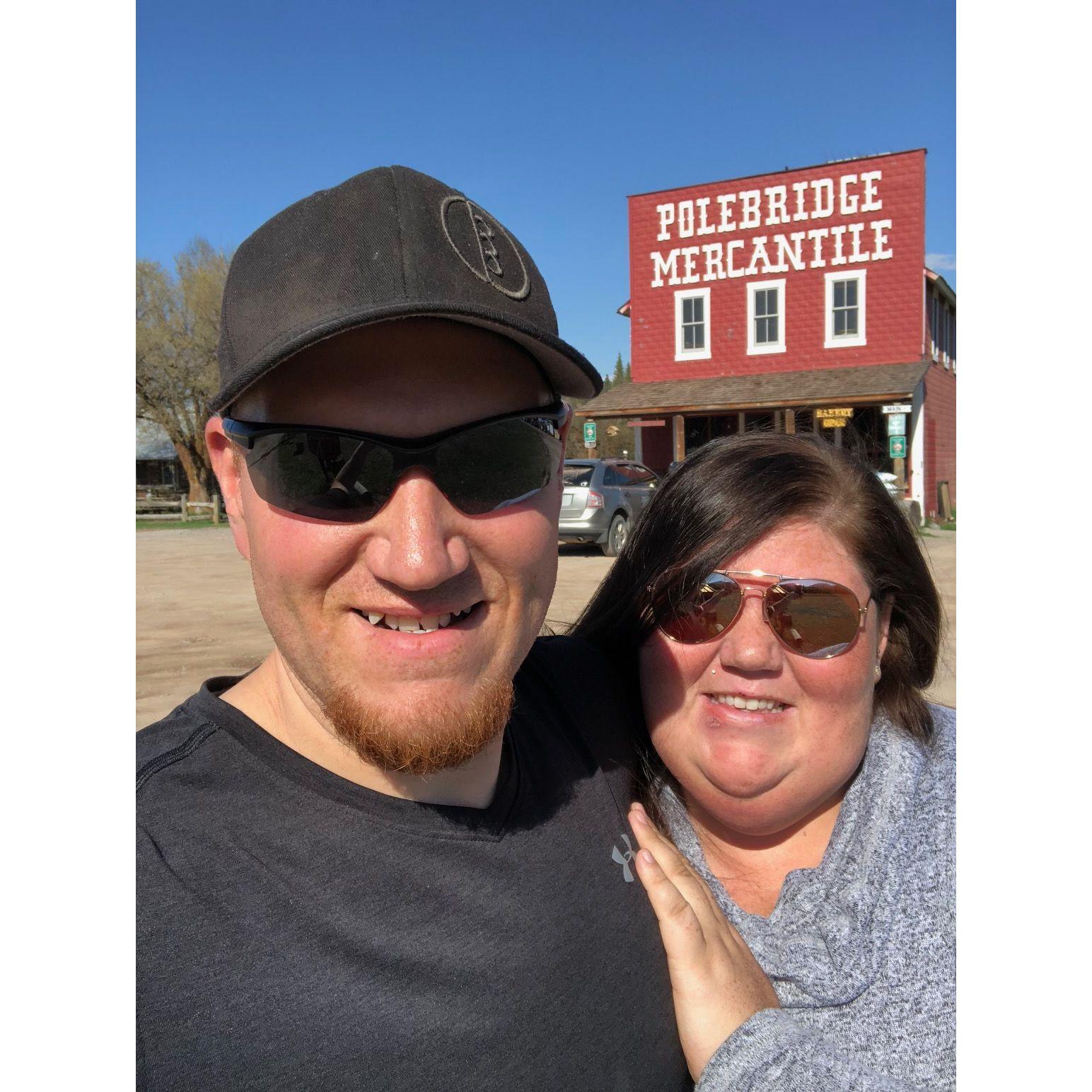 Visiting Polebridge Mercantile in June 2018. If you get the chance to check this place out, you certainly should. It is in the National Registry of Historic Places and has been open for 119 years!
