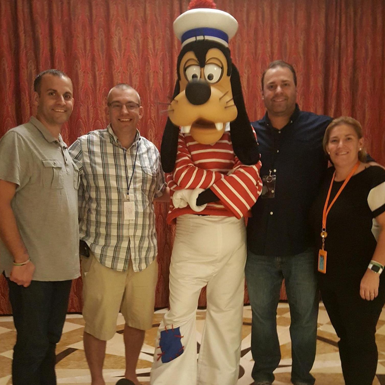 Tony, Chad, Goofy, Josh & Jamie - Mandarino Disney Cruise!
