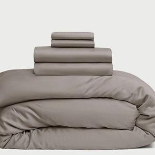 Bamboo Bedding Deluxe Bundle, Bamboo, Dove Grey