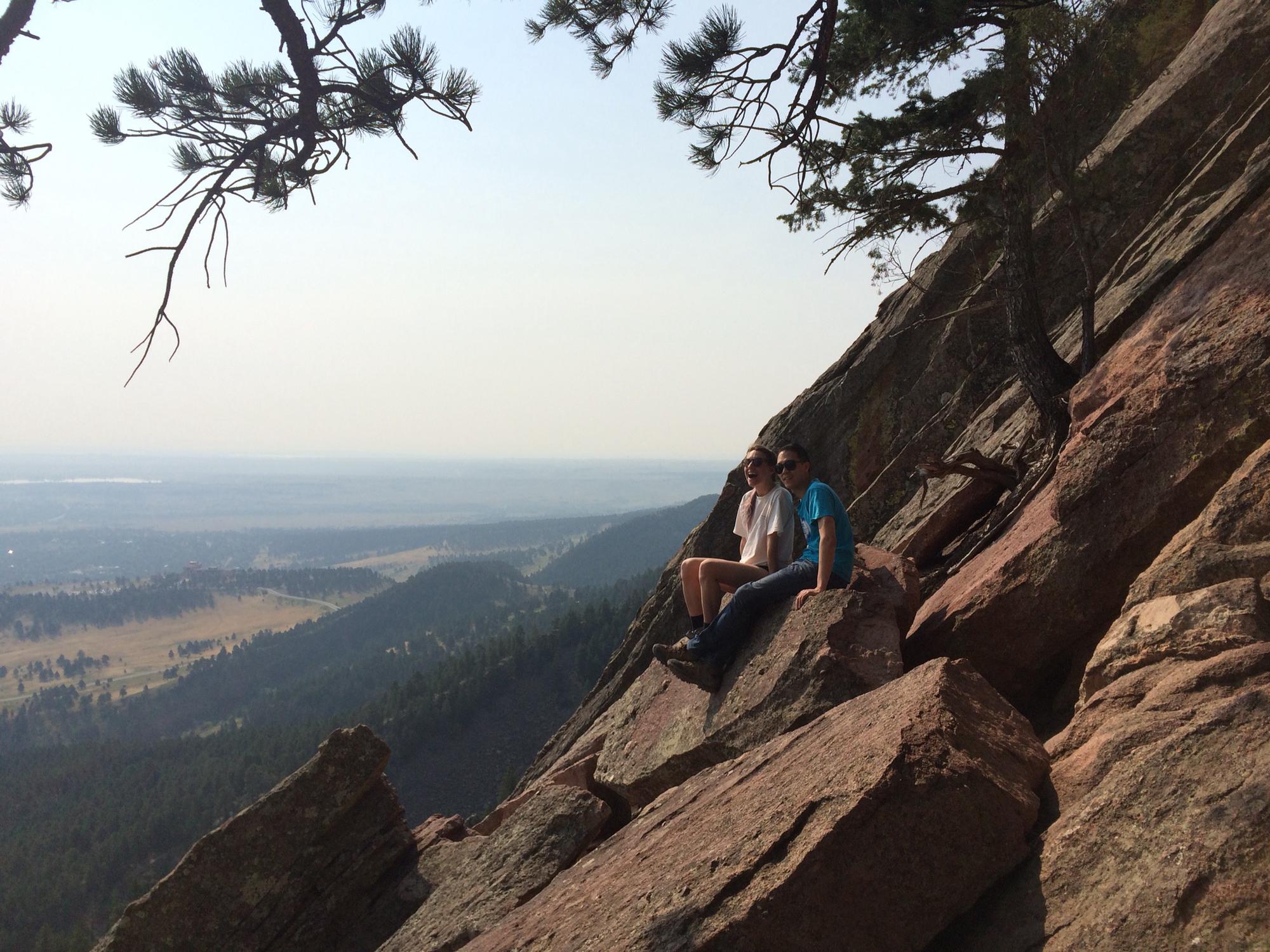 Hiking the flatirons