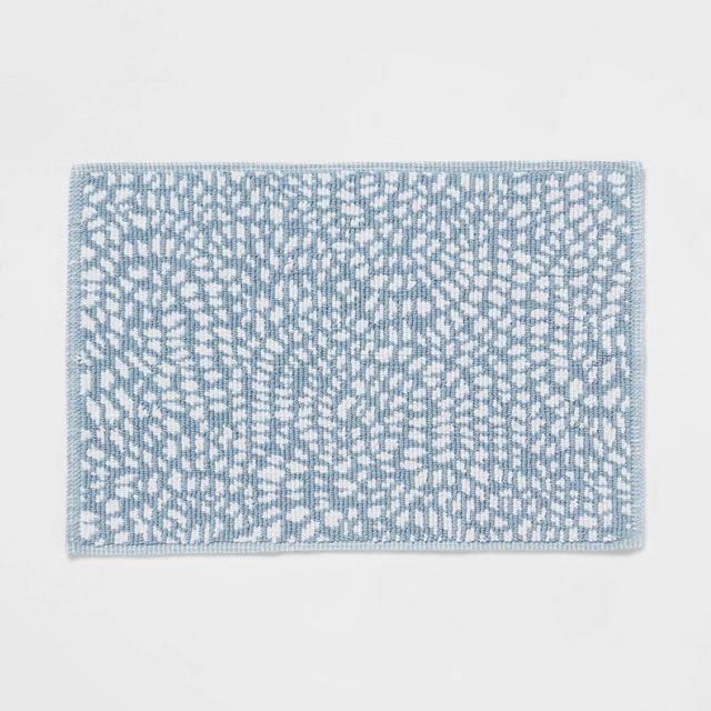 20"x30" Performance Plus Bath Mat Blue Geo - Threshold™