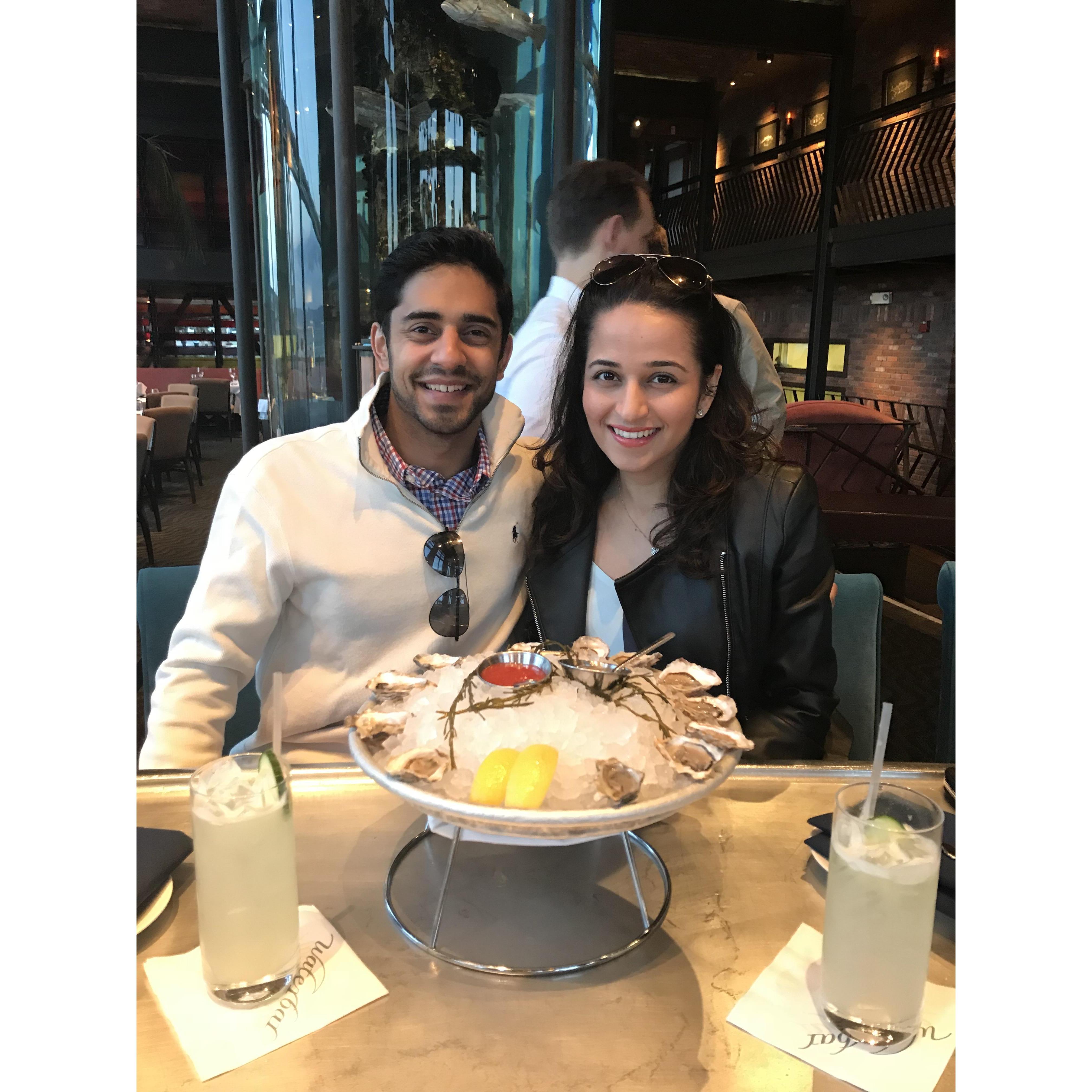 Our favorite food group - Oysters!