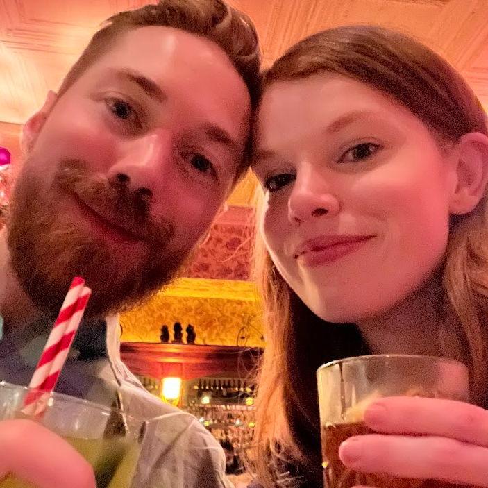 On March 8th, 2024, we signed the lease for our first apartment together. We celebrated with drinks at the Drunken Monkey.