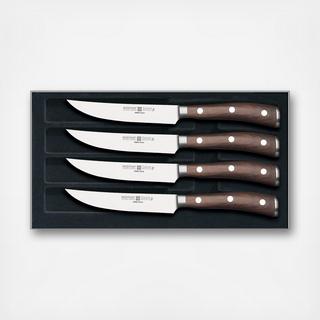 Ikon Blackwood Steak Knife with Presentation Box, Set of 4