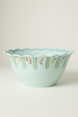 Annette Floral Melamine Serve Bowl