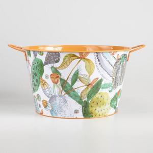 Cactus Galvanized Metal Party Tub