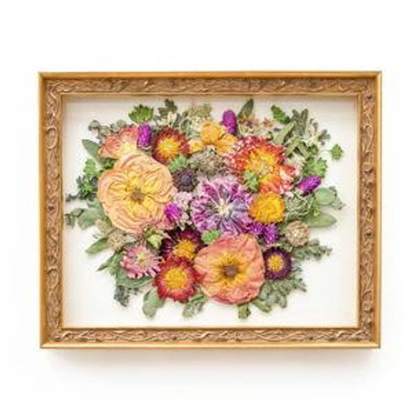 Bouquet Preservation Art Piece with Flower Shipping