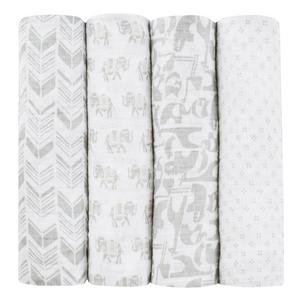 aden + anais Tea Collection swaddle, savanna animals