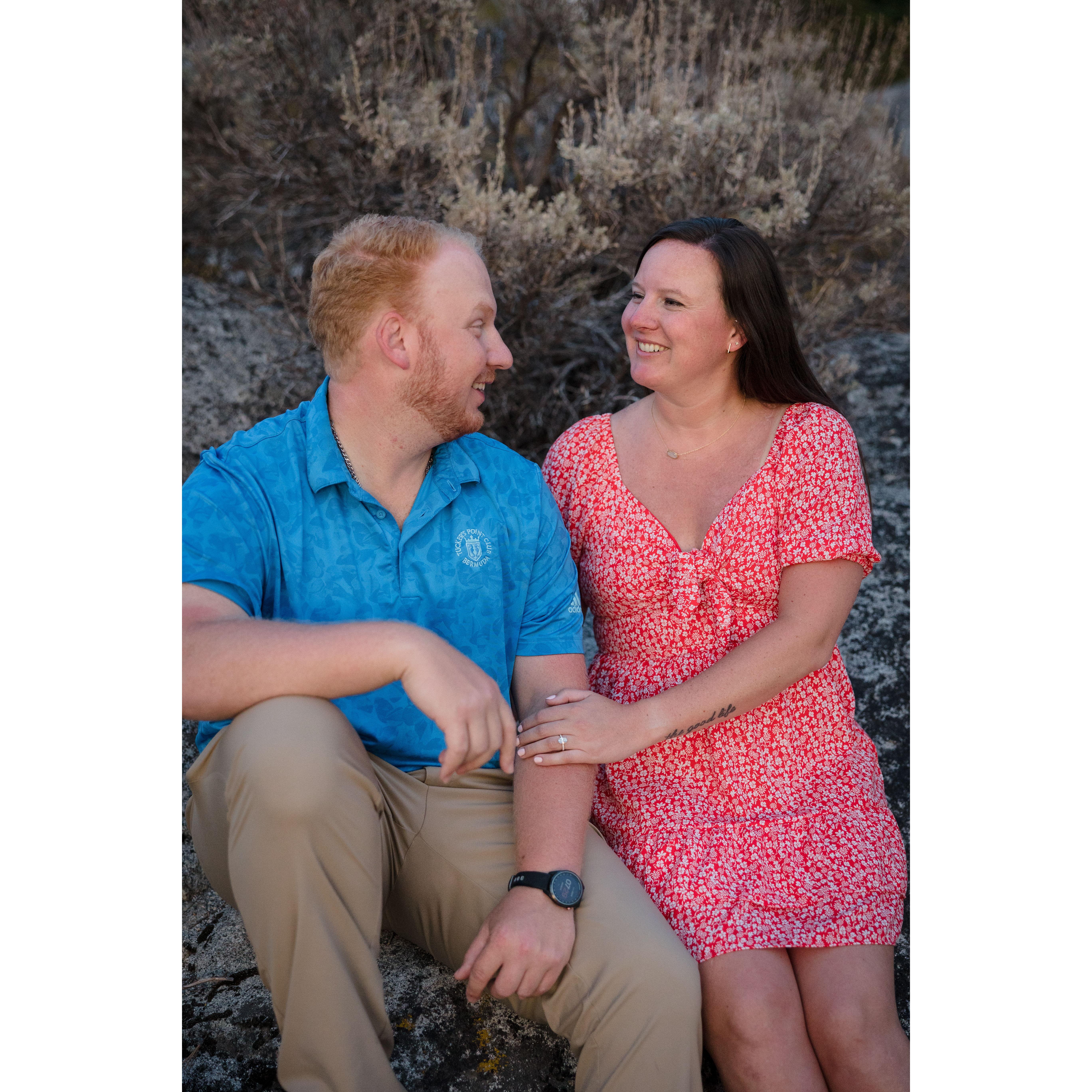 Engaged in Lake Tahoe