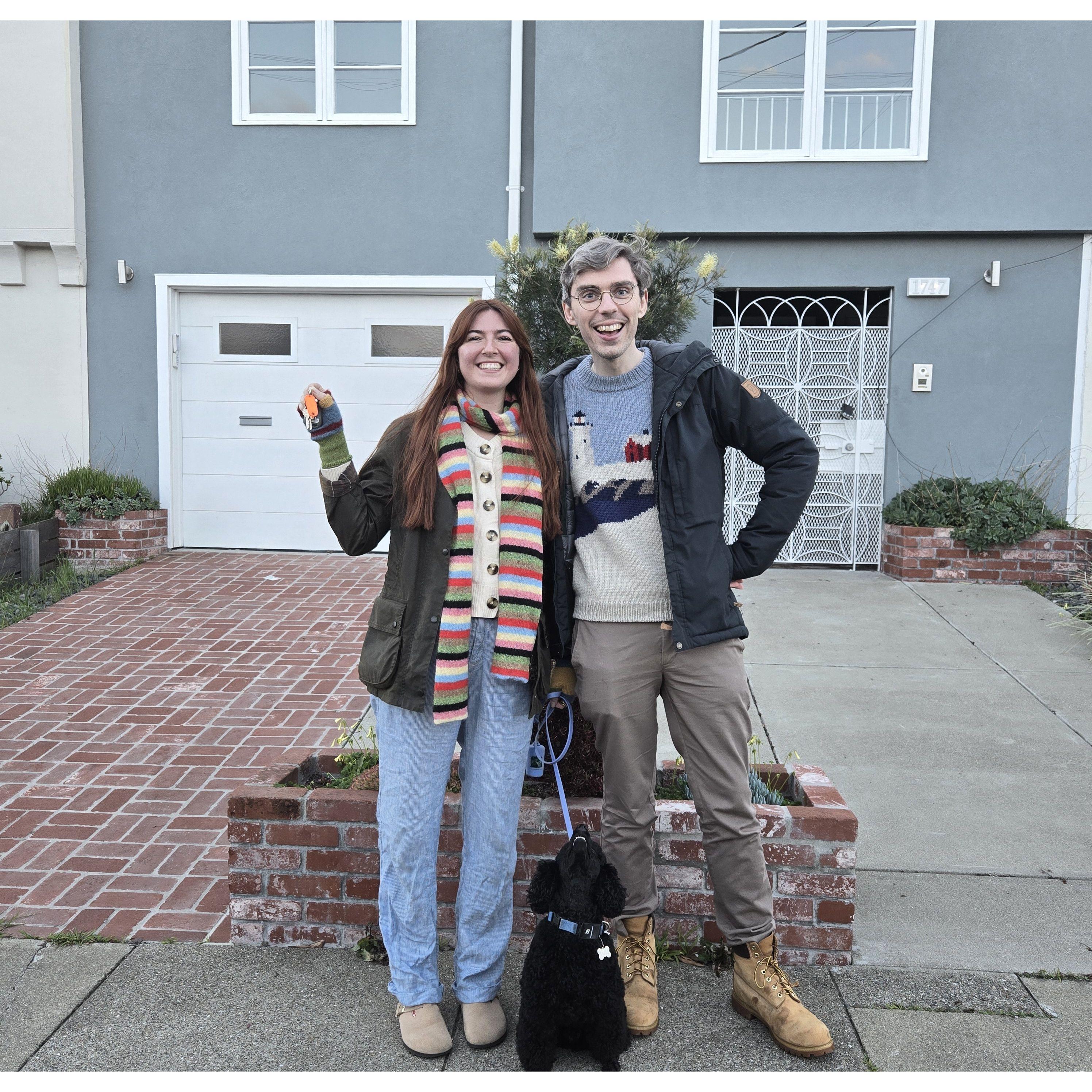 The day we got the keys to our forever home together <3
